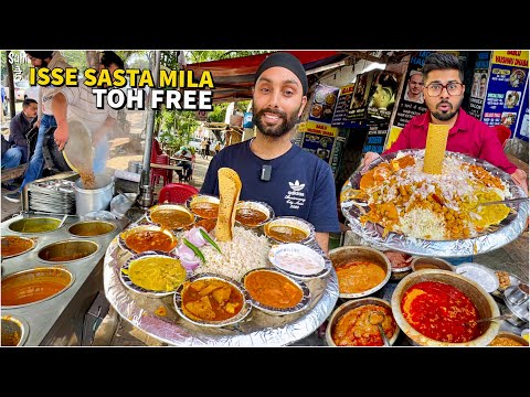 Bas 99/- मे Chandigarh ki 13 Items HUGE Lunch Thali | Street Food India
