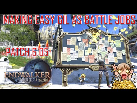 Final Fantasy XIV - How to Make Easy Gil as Battle Jobs Patch 6.05