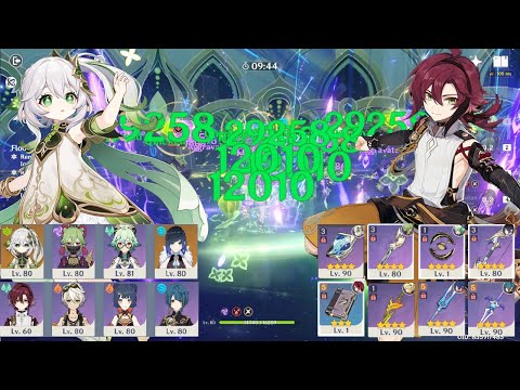3.2 Abyss - F2P Nahida Hyperbloom & Heizou National Destroy Spiral Abyss Floor 12 - Genshin Impact