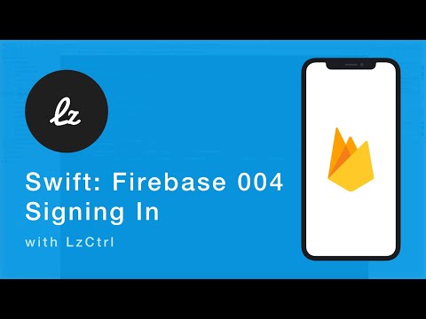 iOS Swift: Firebase 004 - Sign In Users