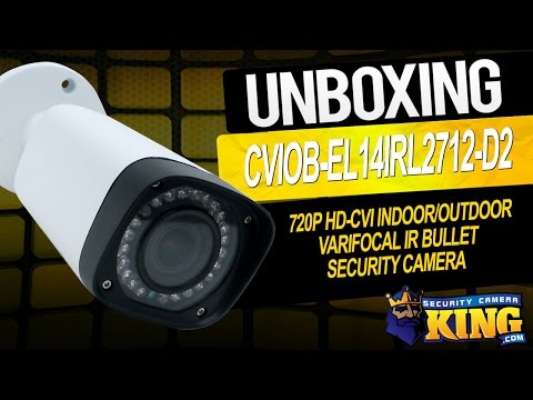 Unboxing - 720p HD-CVI Indoor/Outdoor Varifocal IR Bullet Security Camera - CVIOB-EL14IRL2712-D2