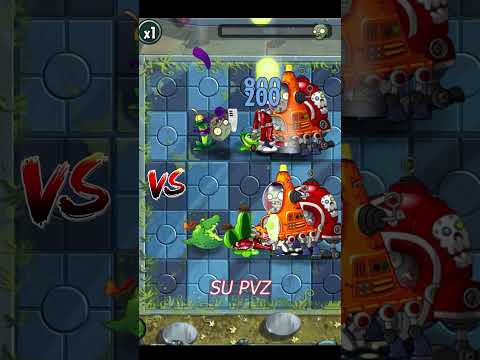 Pvz 2 - Sling Pea Team Vs Pea Pod Vs Zombie Team #shorts