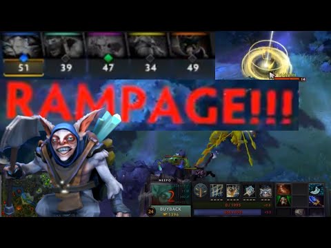 RAMPAGE - Meepo solo's enemy team
