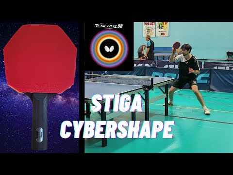 STIGA CYBERSHAPE First Test w/ TENERGY 05
