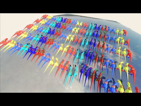 METAL DESOLATION ALL COLOR DINOSAURS CHAMPIONSHIP RUN - Animal Revolt Battle Simulator