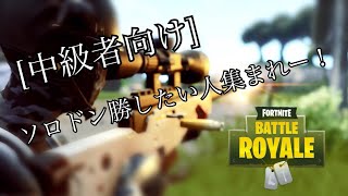 [中級者向け]Fortniteソロドン勝！取りたい方！