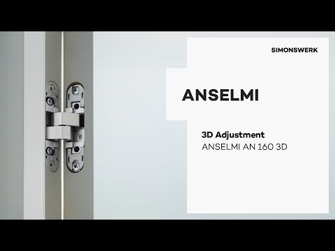 ANSELMI AN 160 3D - Adjustment