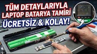 TÜM DETAYLARIYLA LAPTOP BATARYA TAMİRİ. LAPTOP BATTERY REPAIR WITH ALL DETAILS.