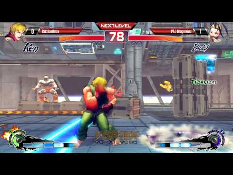 USF4 @ Vortex to Victory - TSC Santhrax (Ken) vs PAG DragonGod (Ibuki) [720p/60fps]