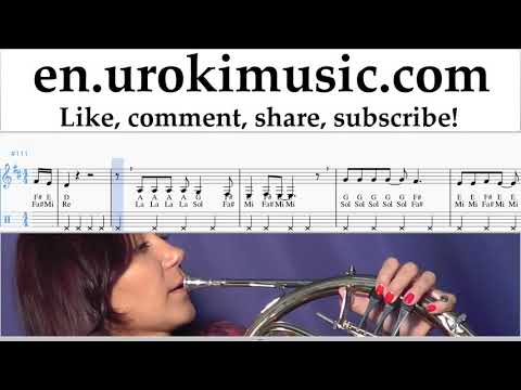 French Horn lessons Lady Gaga, Bradley Cooper - Shallow Sheet Music Tutorial um-i352