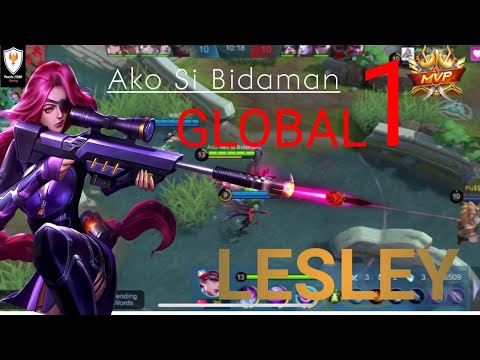 Sniper Queen with 100% Perfect Deadly Bullet!!| Top Global 1 Lesley by Ako Si Bidaman | MLBB