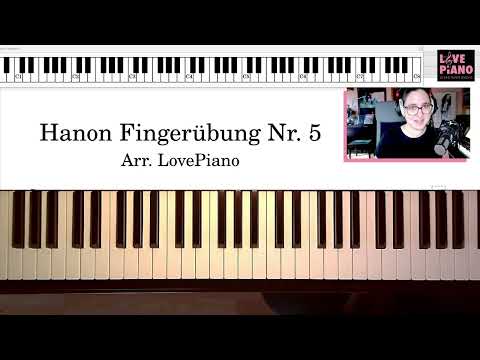 Kraft- und Beweglichkeitsübung für deine Finger: Hanon Übung Nr. 5