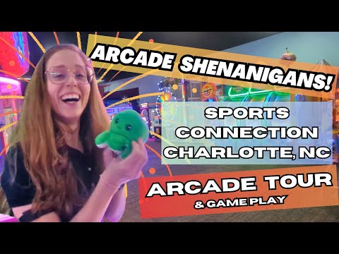 Sports Connection Charlotte, NC Arcade Tour #arcade #clawmachine