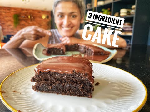 Easiest 3 ingredient cake | Eggless chocolate cake | No flour needed | Cookwithme |Food with Chetna