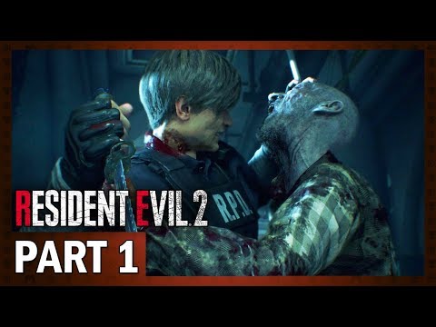 Resident Evil 2 Remake | Let's Play [Blind] Leon A - Part 1 Hightlights