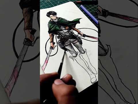 levi drawing 😮‍💨 part - 2 #shorts
