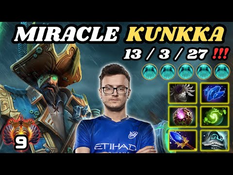 🔥 MIRACLE Kunkka Midlane Highlights 7.34d 🔥 Immortal 8 Miracle Kunkka Gameplay - Dota 2