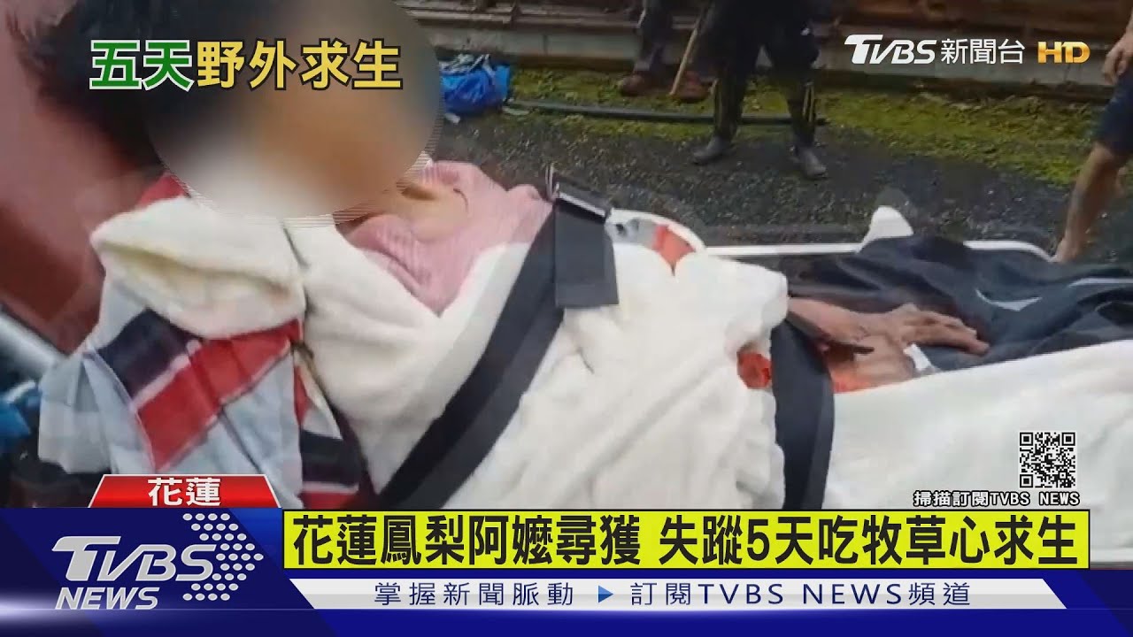 花蓮鳳梨阿嬤尋獲 失蹤5天吃牧草心求生