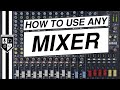 How To Use A Mixer For Live Sound Studio Recording