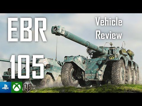 | EBR 105 Vehicle Review | World of Tanks Modern Armor | WoT Console | British Invasion |