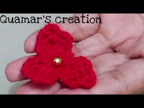 Super Easy Flower Making Trick Using Cotton buds And wool | Hand Embroidery Flower Design Idea