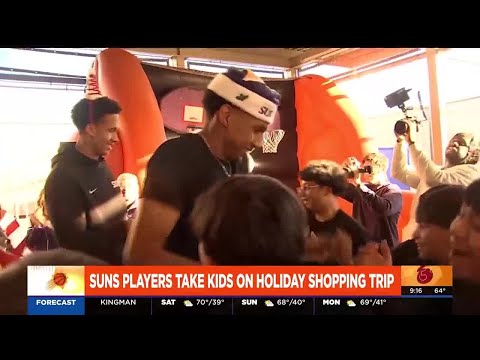 Phoenix Suns players surprise middle schoolers with holiday shopping spree