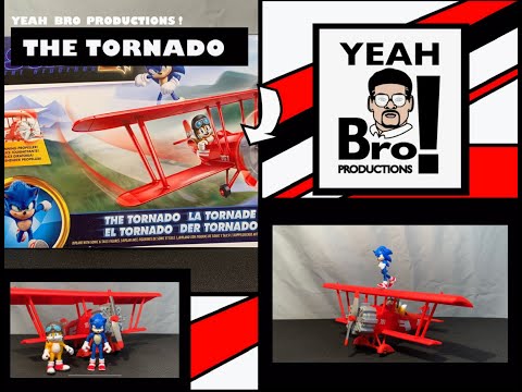 Sonic the Hedgehog 2 movie : Jakks Pacific The Tornado vehicle and figure set video review