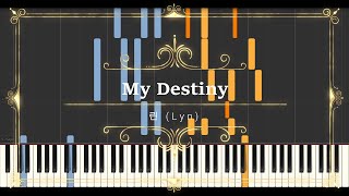 린 (LYn) - My Destiny (별에서 온 그대 My Love From The Star OST) // Synthesia (Sheet Music, MIDI,)