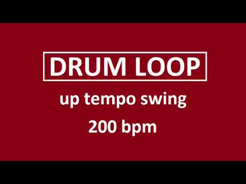 Simple up tempo swing 200 BPM drum loop