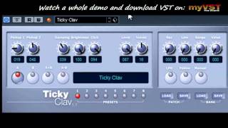 Video thumbnail for Ticky Clav - Free VST - myVST Demo by myVST