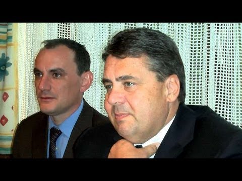 SPD- Bundesvorsitzender Sigmar Gabriel in Haßfurt zum Festabend "100 Jahre SPD Haßfurt"