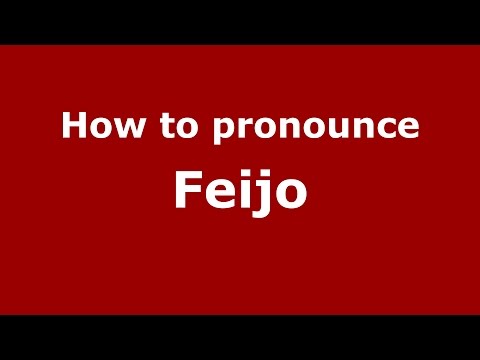 How to pronounce Feijo