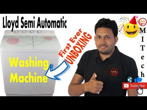 First Ever Unboxing of Washing Machine Lloyd LWMS82G 8.2KG Semi Automatic