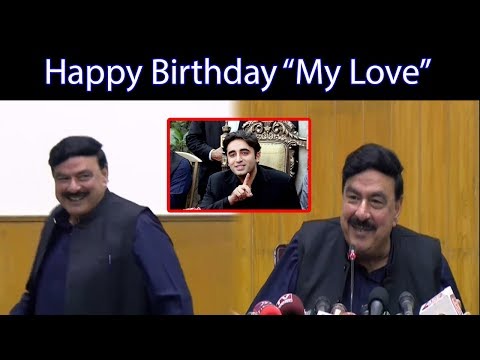 "Happy Birthday My LOVE !! " Sheikh Rasheed wishes Bilawal Bhutto