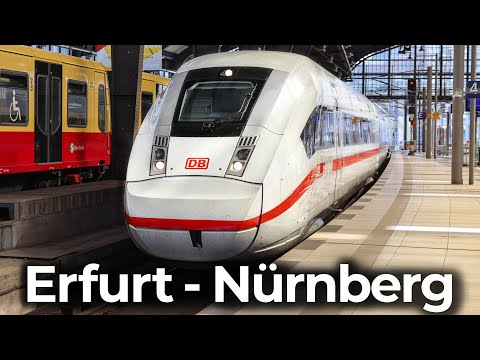 ICE 4 - HighSpeed auf der Schnellfahrstrecke! | 4K Führerstandsmitfahrt: Erfurt - Nürnberg | VDE 8.1