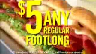 Subway Five Dollar Footlong commercial