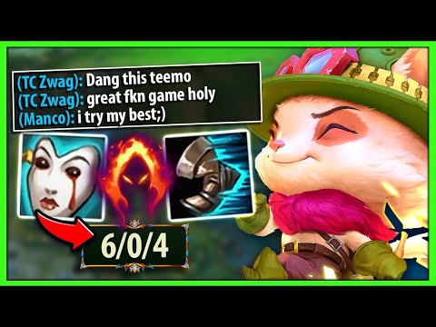 #1 TEEMO WORLD PLAYING WITH PERFECT MECHANICS AGAINST ZWAG - League of Legends