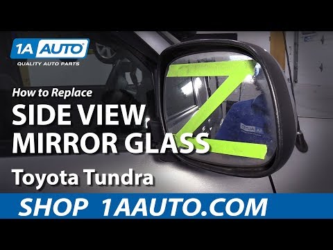 How to Replace Side View Mirror Glass 03-07 Toyota Tundra