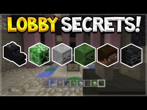 Minecraft Console Edition GLIDE LOBBY SECRETS! How To Find ALL Mob Head Locations (Console Edition)