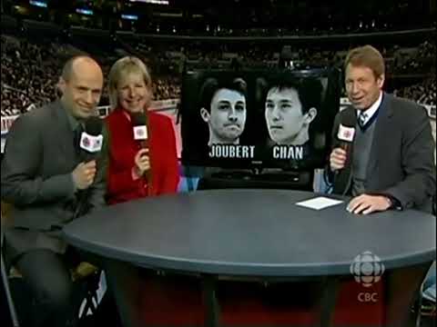 2009 Worlds - Patrick Chan & Brian Joubert fluff (?)