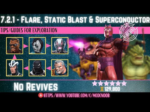 MCOC: Act 7.2.1 - Flare, Static Blast & Superconductor - (Book 2, Act 1.2) - Tips/Guides -No Revives