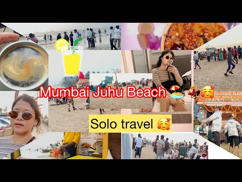 Mumbai Juhu Beach 🏖️ vlog || ￼Juhu Beach Vlog || Only traveler || Munira Sheikh