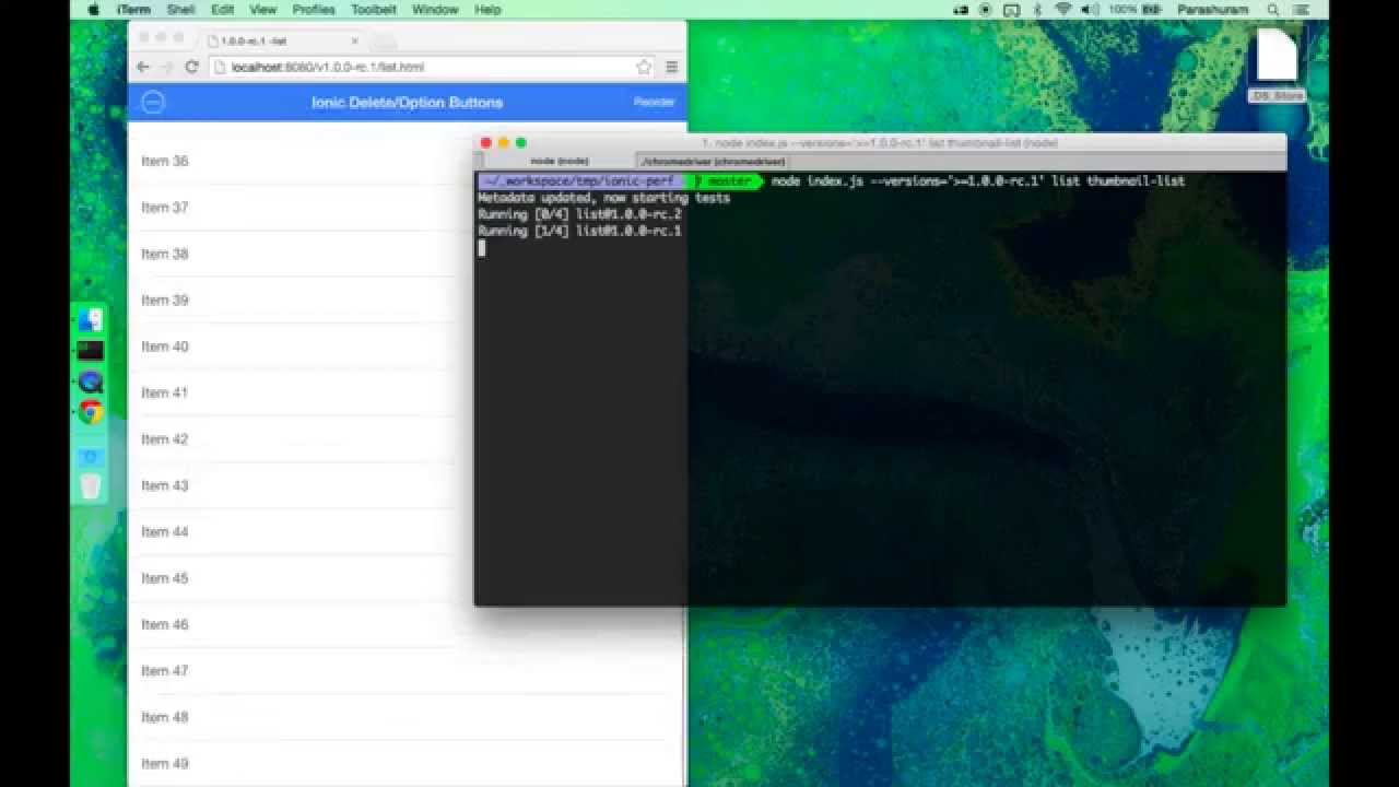 Ionic - Perf testing