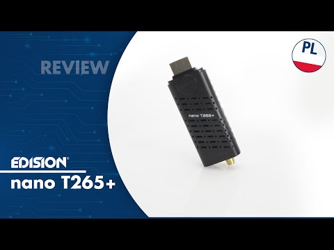EDISION NANO T265+ Dekoder Cyfrowy naziemny i kablowy HDMI klucz DVB-T2/C H.265/HEVC (PL)