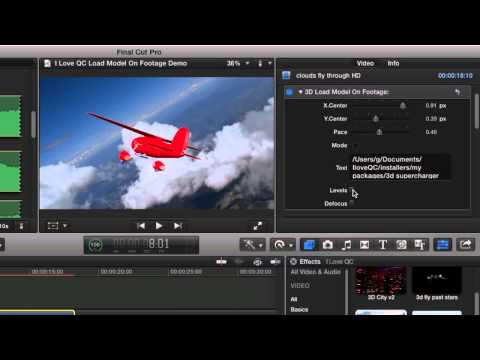 Load 3D Model into Final Cut X // ILQC 3D Super Charger V2