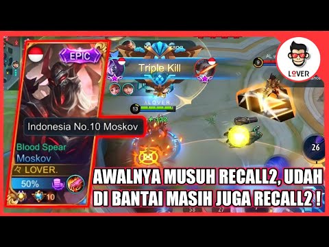 KING MOSKOV KETEMU TIM LAWAK, LANGSUNG AKU BIKIN GK BISA NGELAWAK LAGI !! - MOBILE LEGENDS