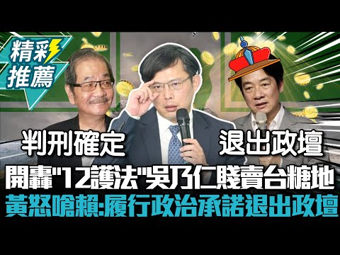 2013-2026賴清德政治擔保吳乃仁事件