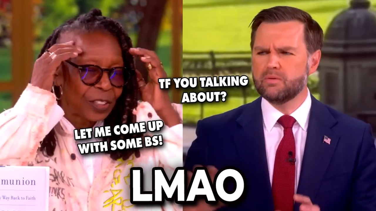 Whoopi Goldberg STUTTERS when challenged by JD Vance on her RACE-BAITING BULLSH*T...