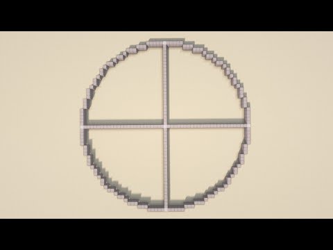 HOW to Build CIRCLES and SPHERES of ANY size in Minecraft Survival *NO Commands*