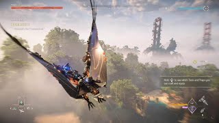 Horizon Forbidden West - Flying over the ruins of San Francisco